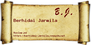Berhidai Jarmila névjegykártya